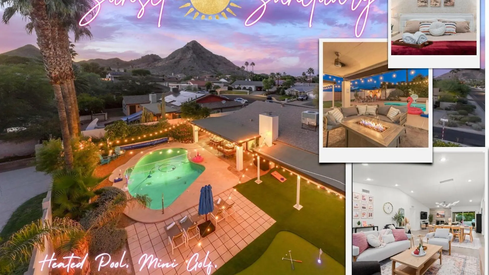 Phoenix Oasis I Free Heated Pool I Mini Golf I Luxe 4Br